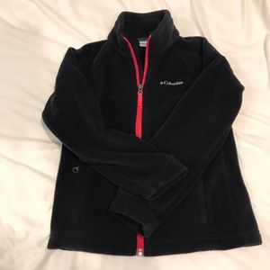 Girls Columbia fleece zip sweater